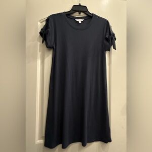 LC Lauren Conrad SMALL Gray Women's Flutter T-Shirt Dress W/Tie Sleeves- Comfy!!